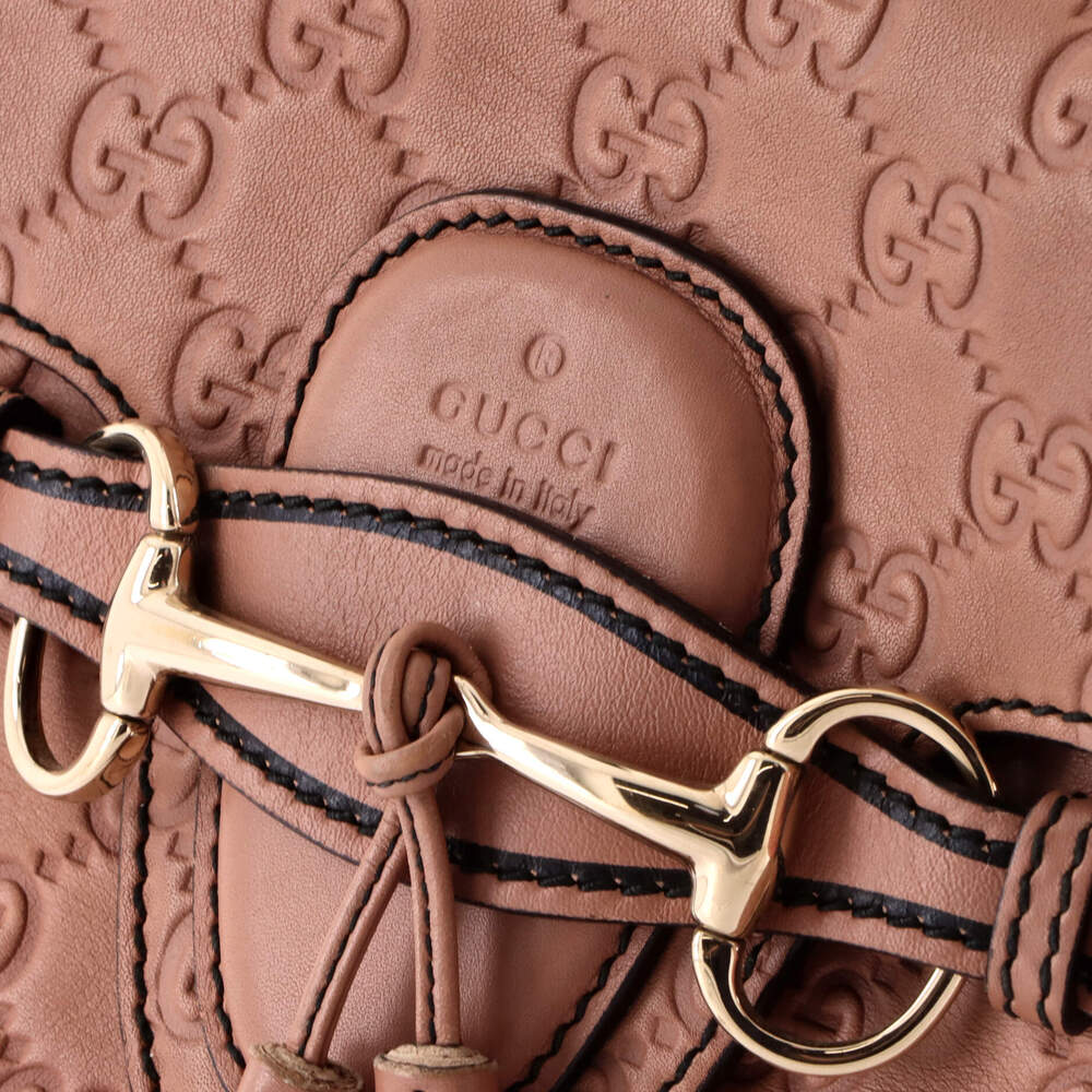 Emily Chain Flap Bag Guccissima Leather #227791G10B - Picture 7 of 8